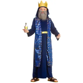 Deluxe Wise Man Caspar Blue Costume Boys