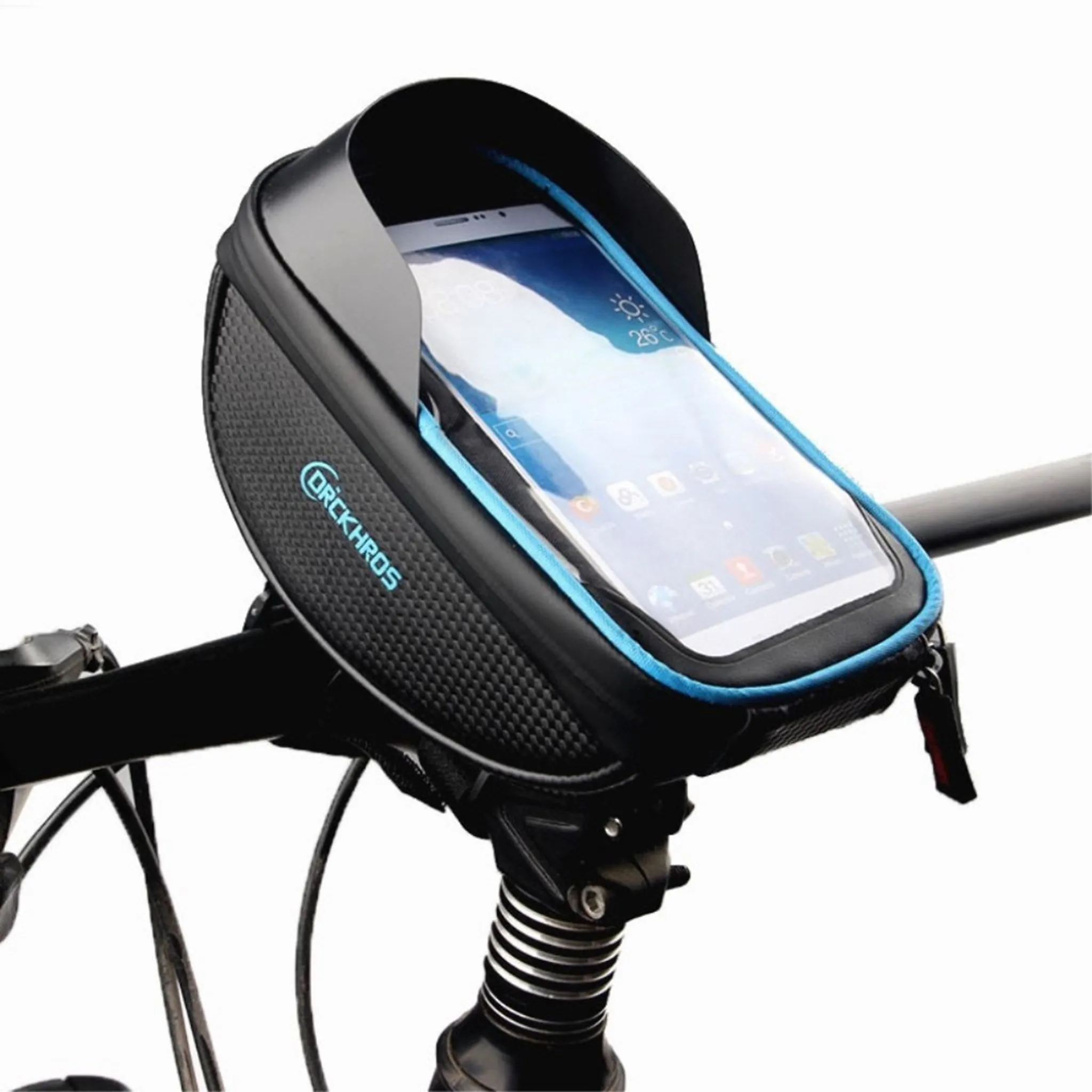 DRCK HROS waterproof bicycle bike pouch   sun visor - Blue