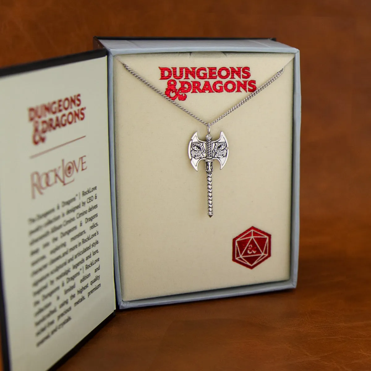 Dungeons and Dragons X RockLove Barbarian Axe Necklace