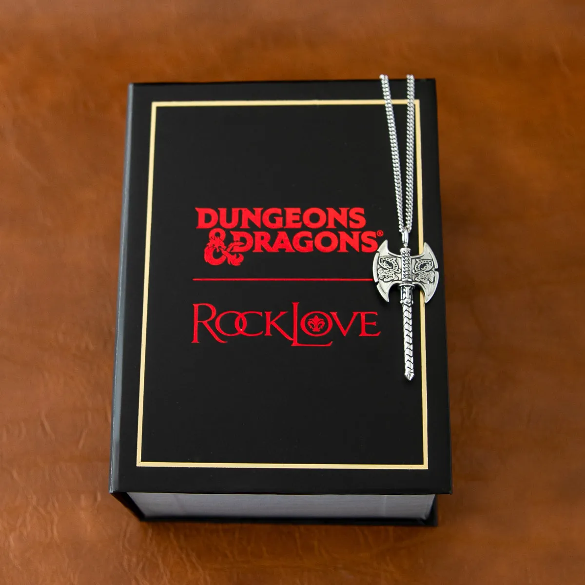 Dungeons and Dragons X RockLove Barbarian Axe Necklace