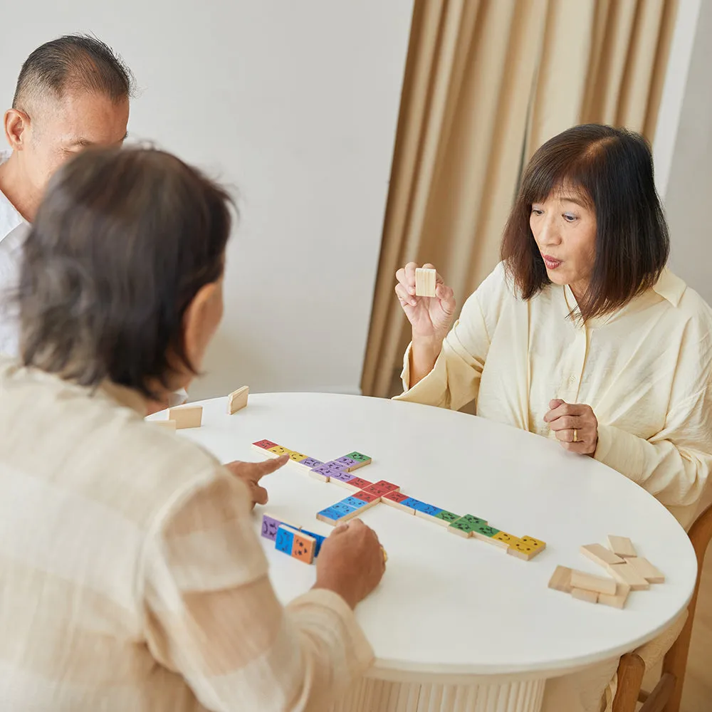 Eco-Friendly Wooden Emotion Dominoes