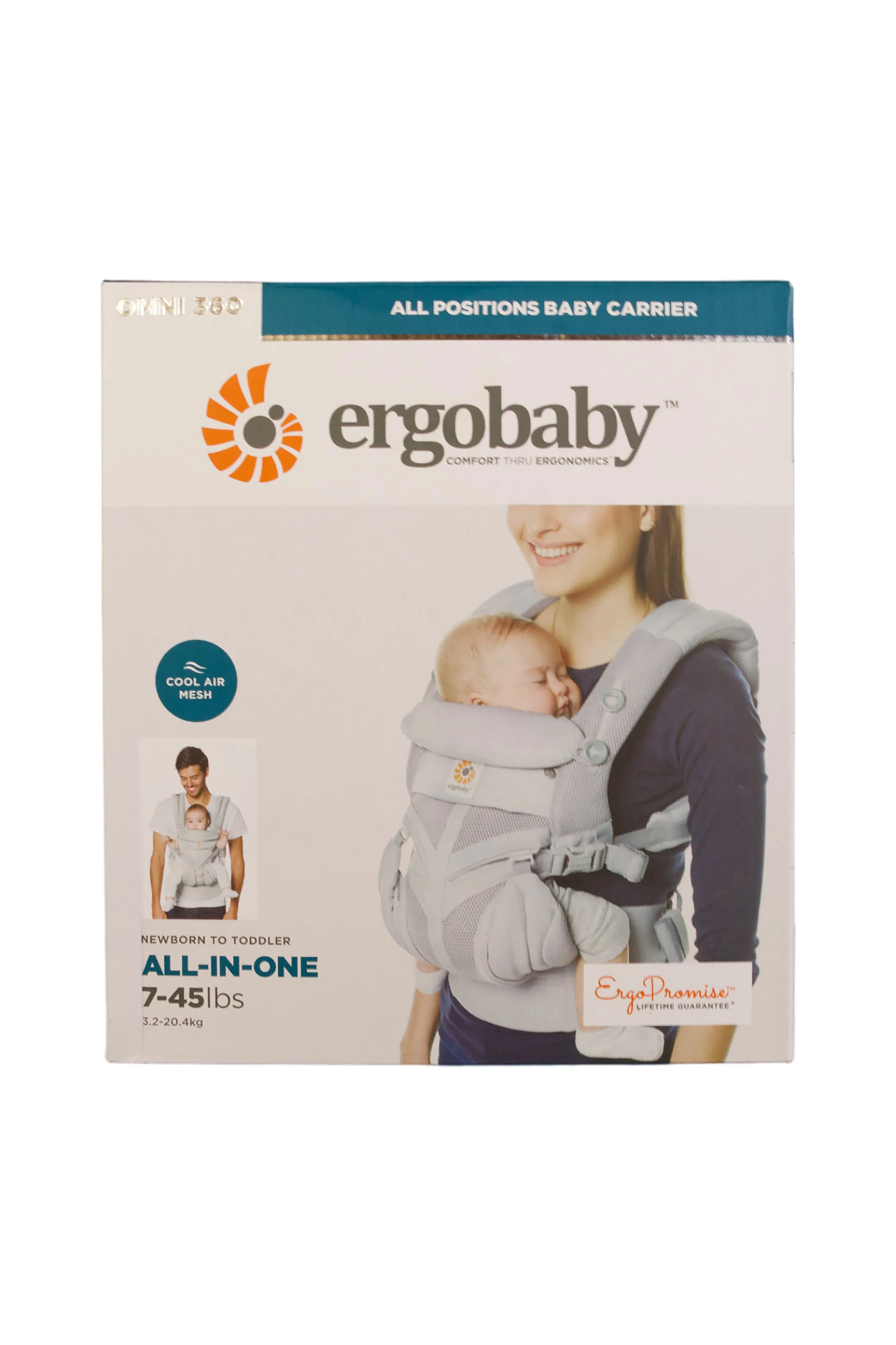 Ergobaby Omni 360 Carrier - Cool Air Mesh - Pearl Grey