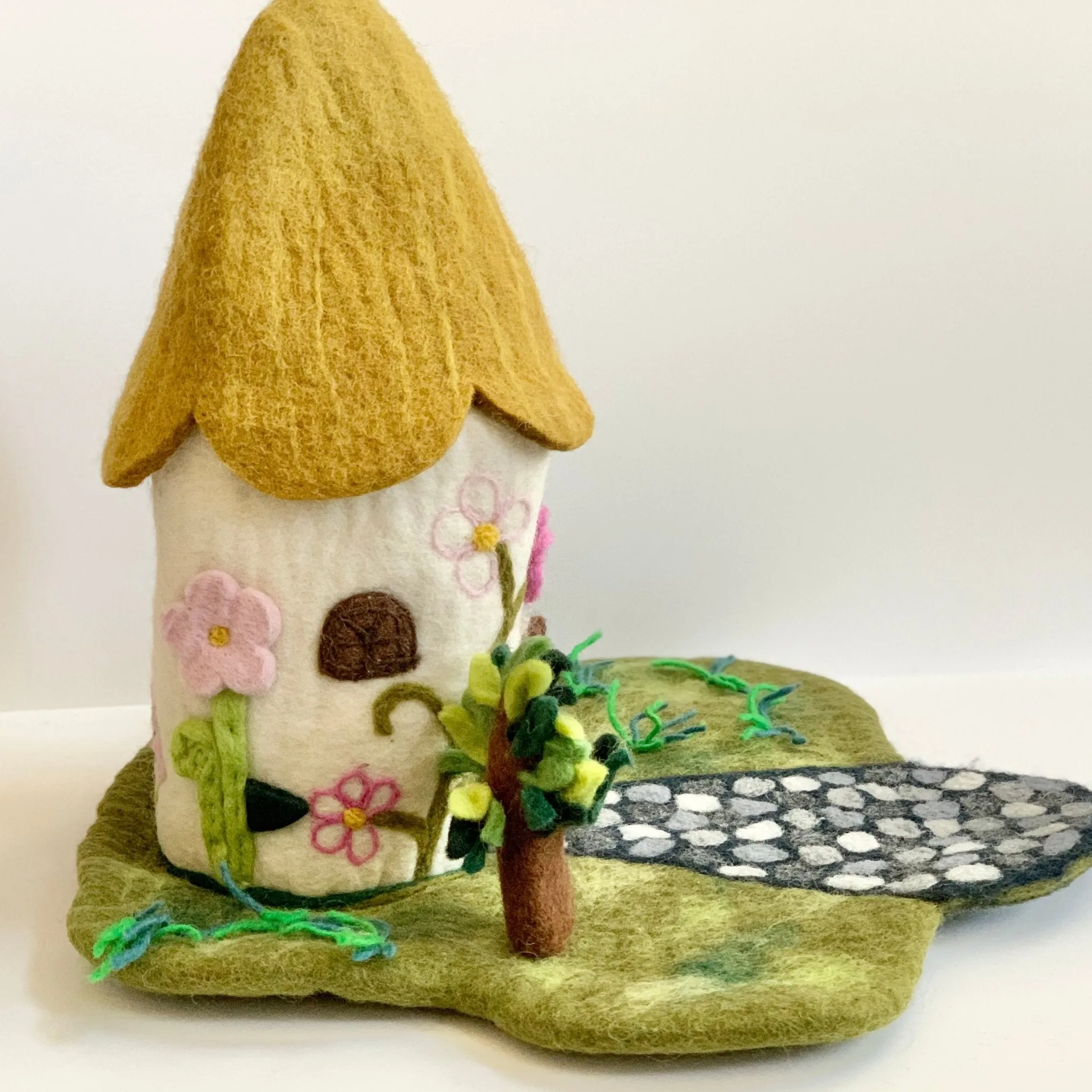 Felted Cottage Fairy House