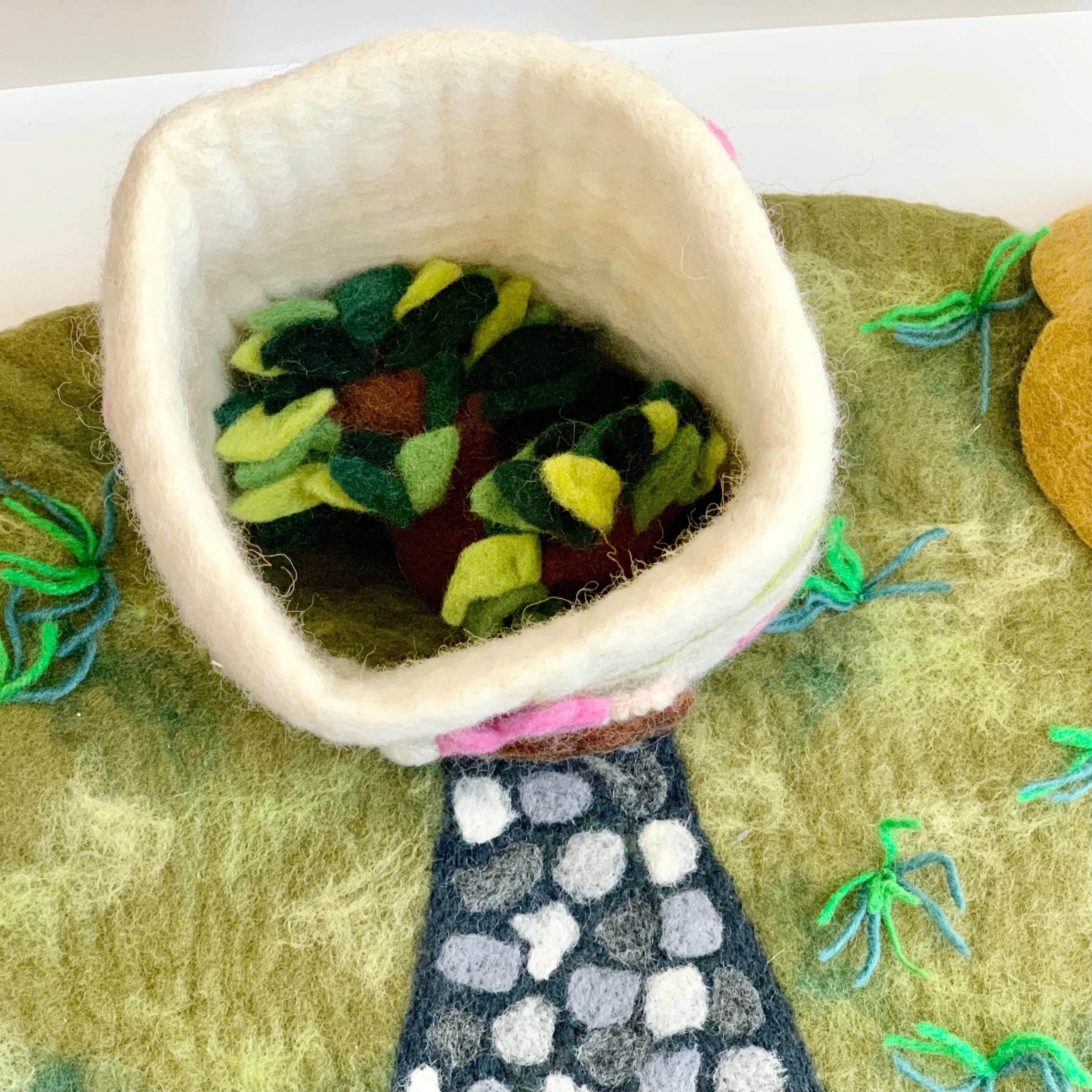 Felted Cottage Fairy House