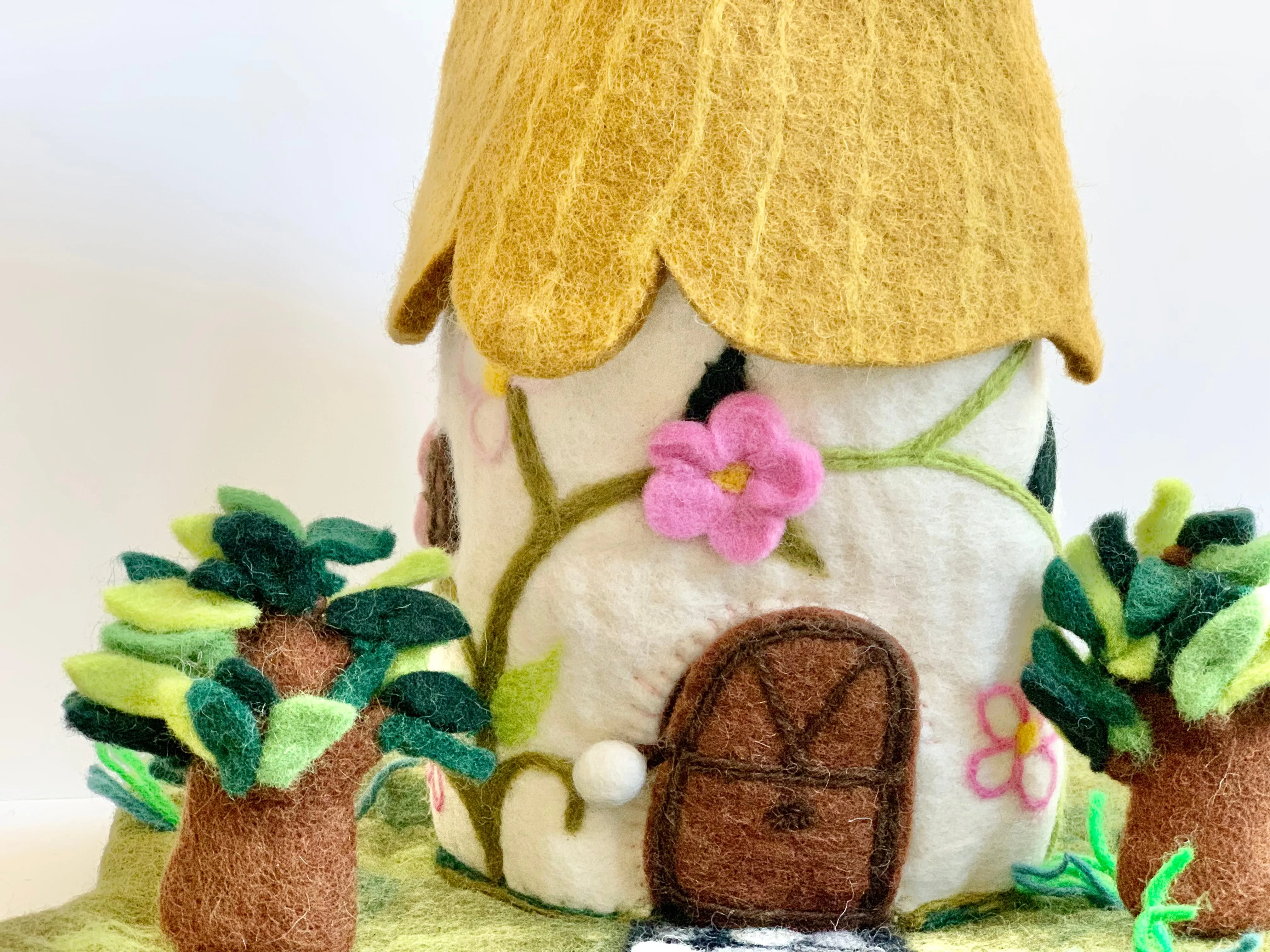 Felted Cottage Fairy House