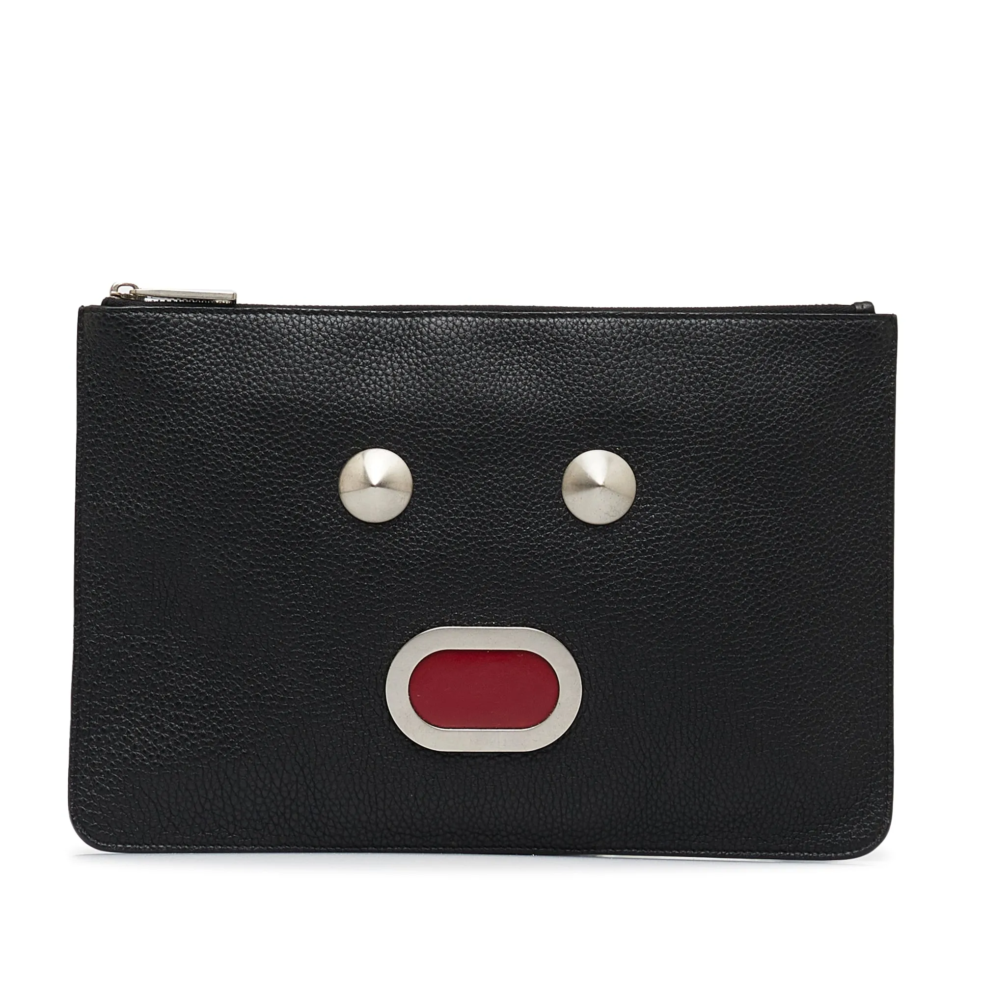 FENDI Faces Zip Clutch Clutch Bag