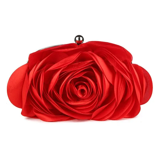 Flower Wedding Bags for Bride Purse and Wedding Party Day Clutches in 9 Colors