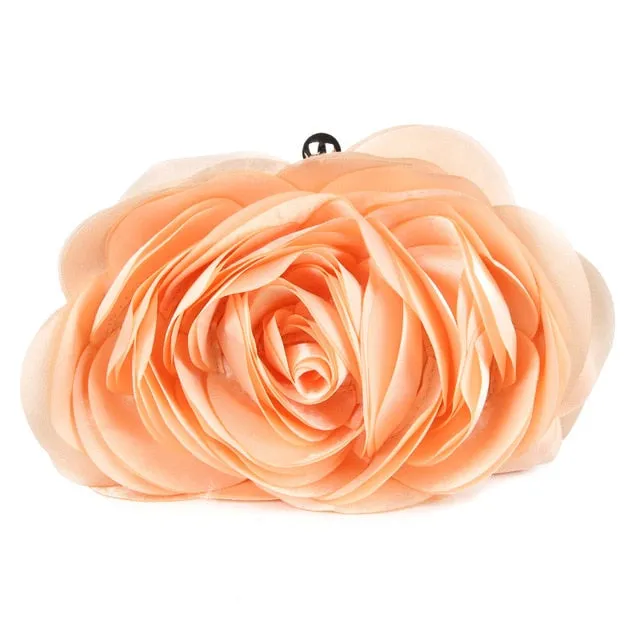 Flower Wedding Bags for Bride Purse and Wedding Party Day Clutches in 9 Colors