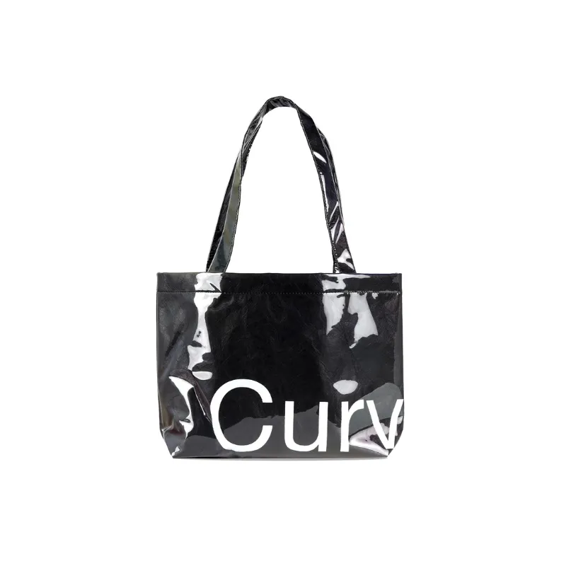 Goodies Small Black Curves Tyvek Tote | Curves