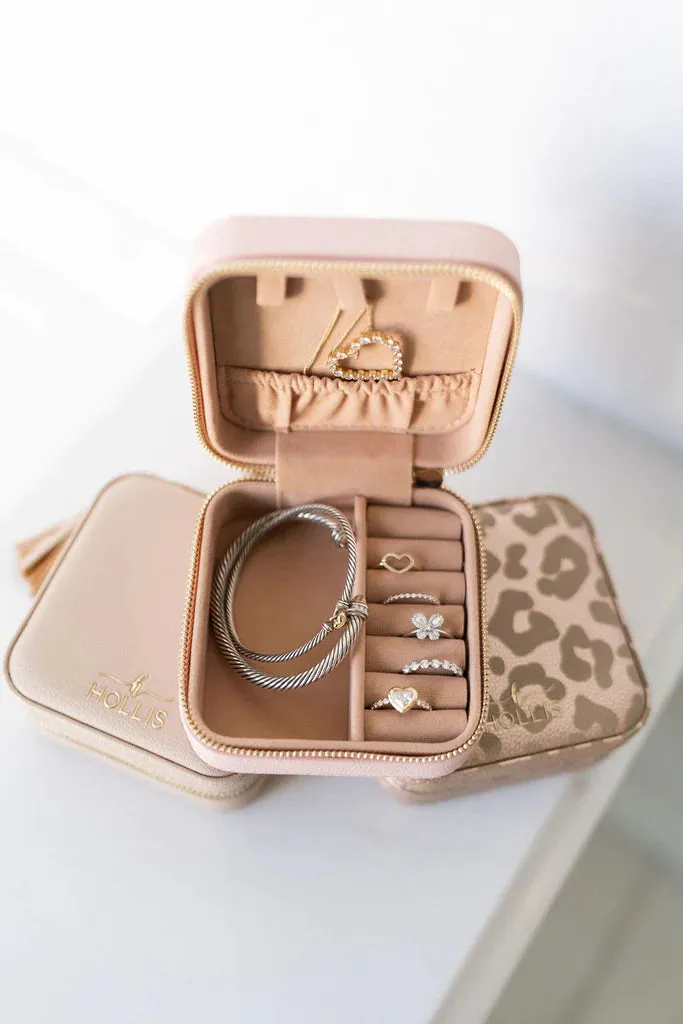 Hollis | Mini Jewelry Organizer in Metallic Mocha