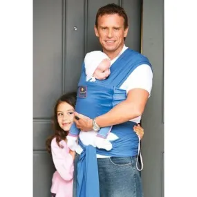 Hug a Bub Organic Pocket Stretchy Wrap Carrier - Byron Blue