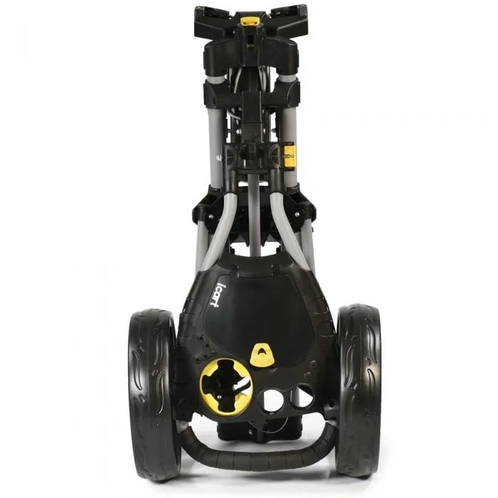 iCart One 3-Wheel Push Trolley - Black/Grey