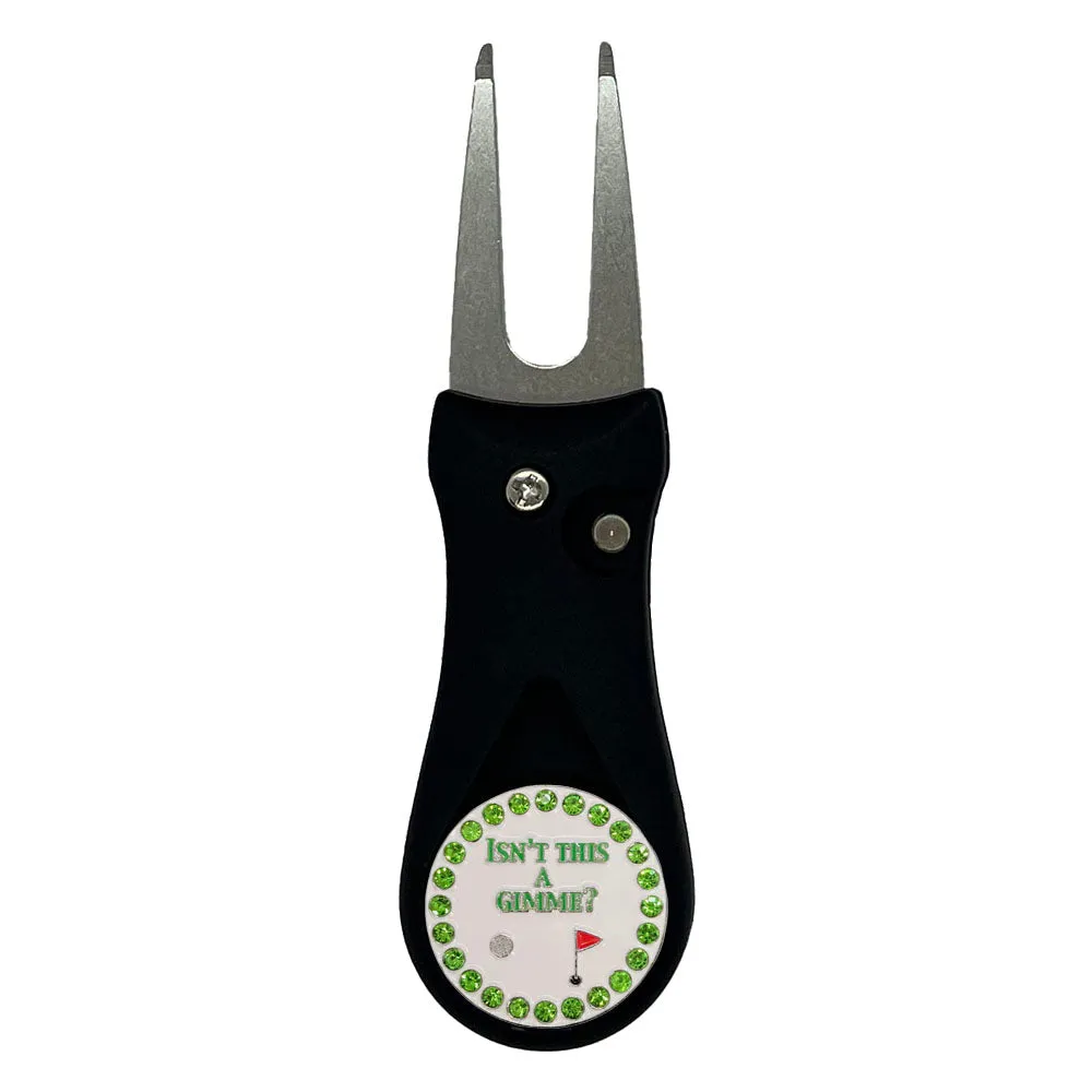 Isn't This A Gimme Golf Ball Marker With Colored Divot Repair Tool