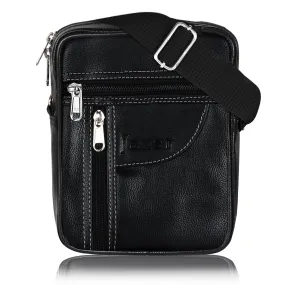 Jaxer Black Sling Bag for Men & Women - JXRSB113