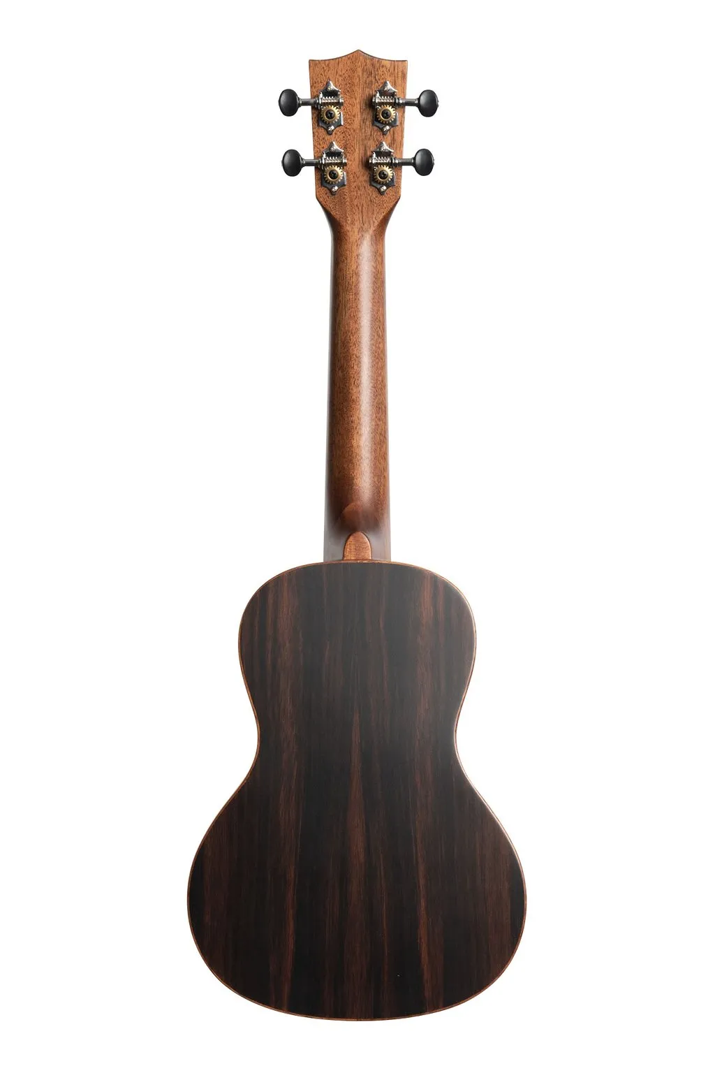 Kala KA-SSEBY-C Solid Spruce Top Striped Ebony Concert Ukulele