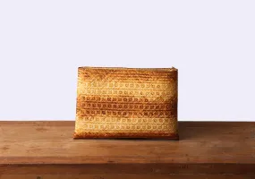 Komkrit - Brown Bamboo Clutch Bag