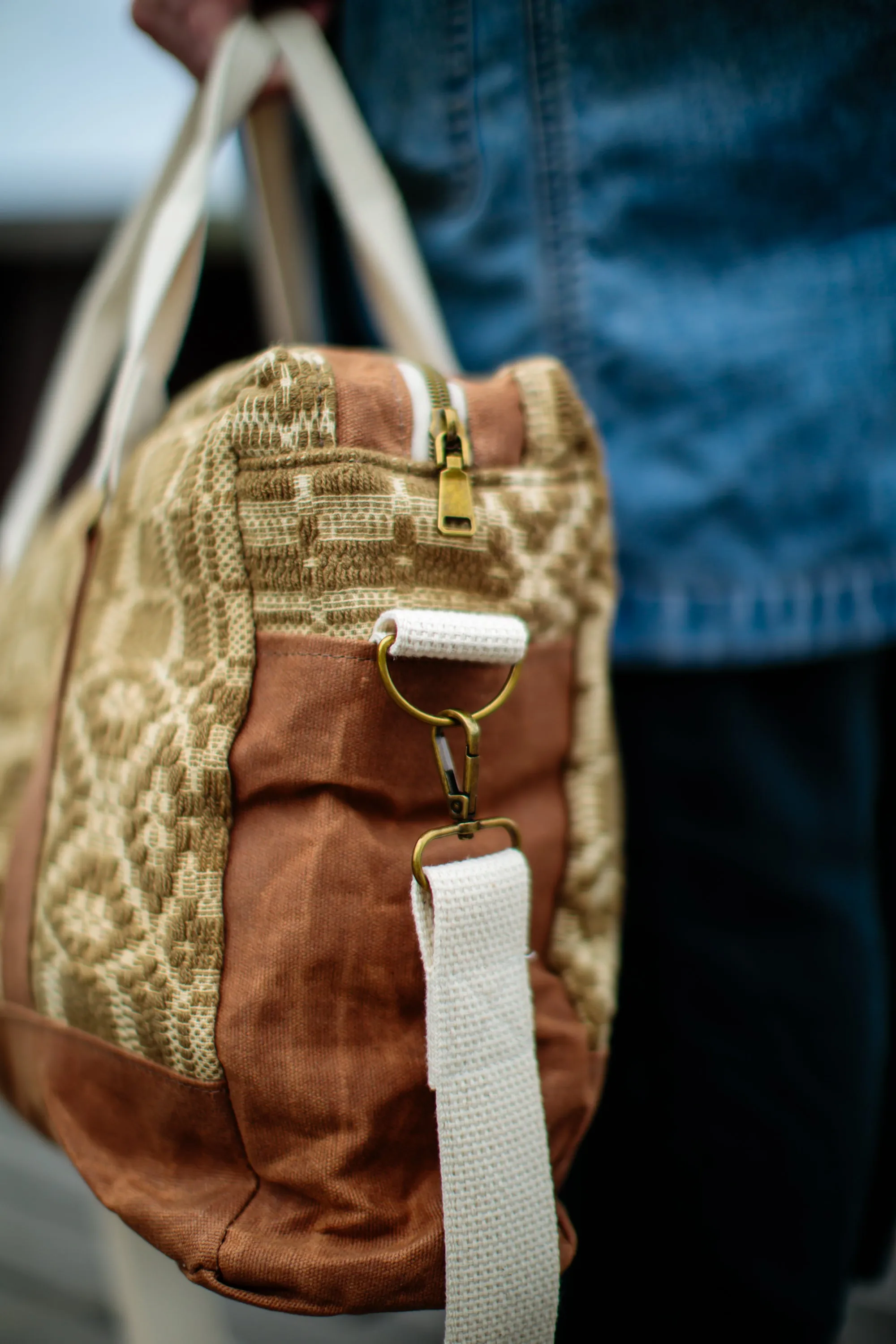 Latte Coverlet Weekender Duffel