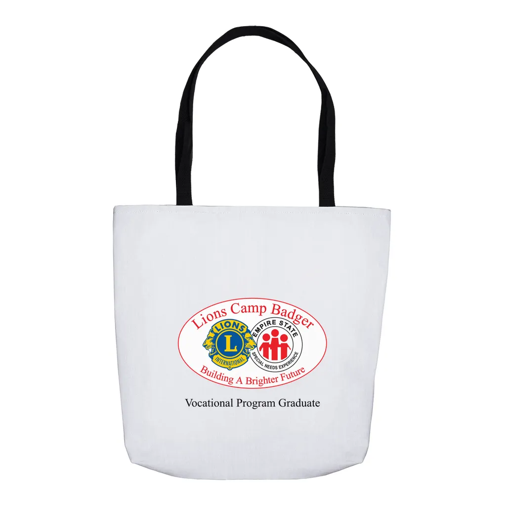 Lions Camp Badger Tote Bag - Color Logo