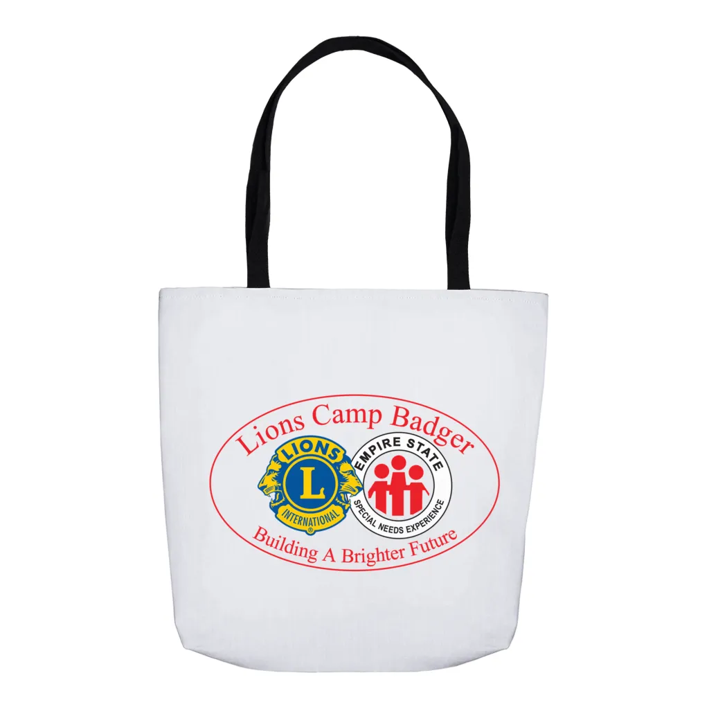 Lions Camp Badger Tote Bag - Color Logo