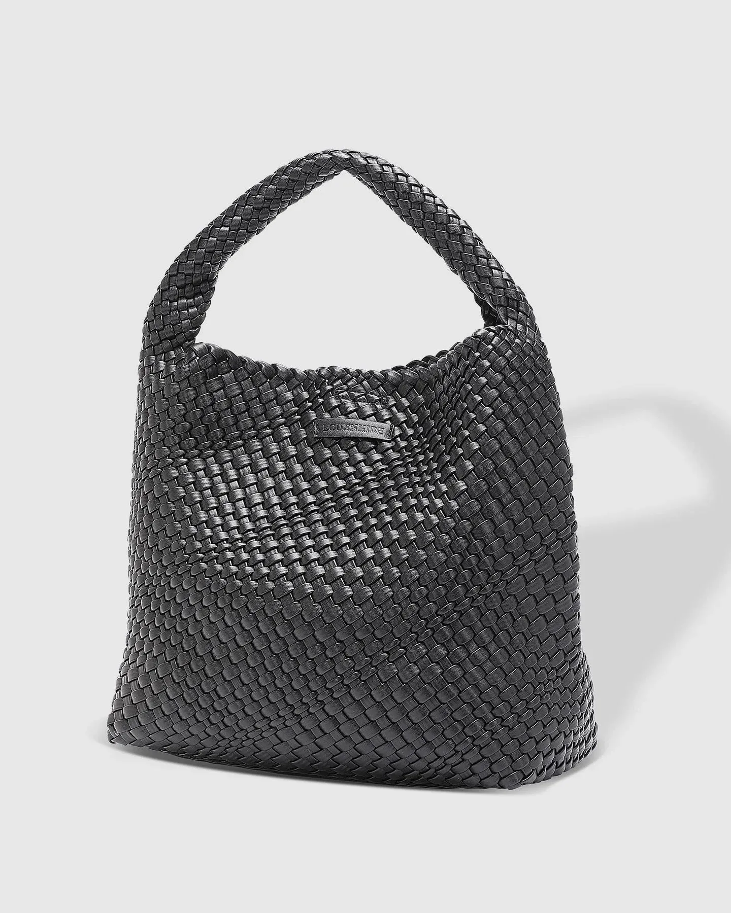 Louenhide Gabby Woven Shoulder Bag - Black