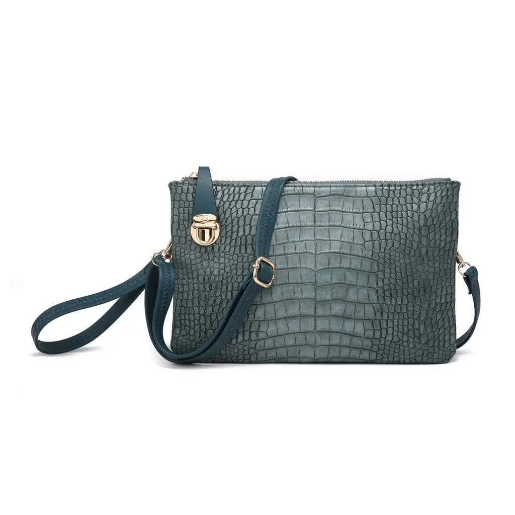 M1613SC Crocodile Crossbody/Clutch