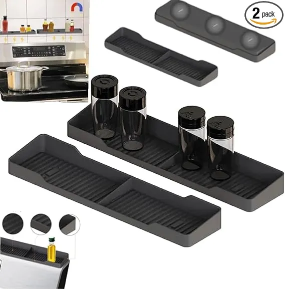 Magnetic Stove Top Silicone Shelf 2pack - 38cm