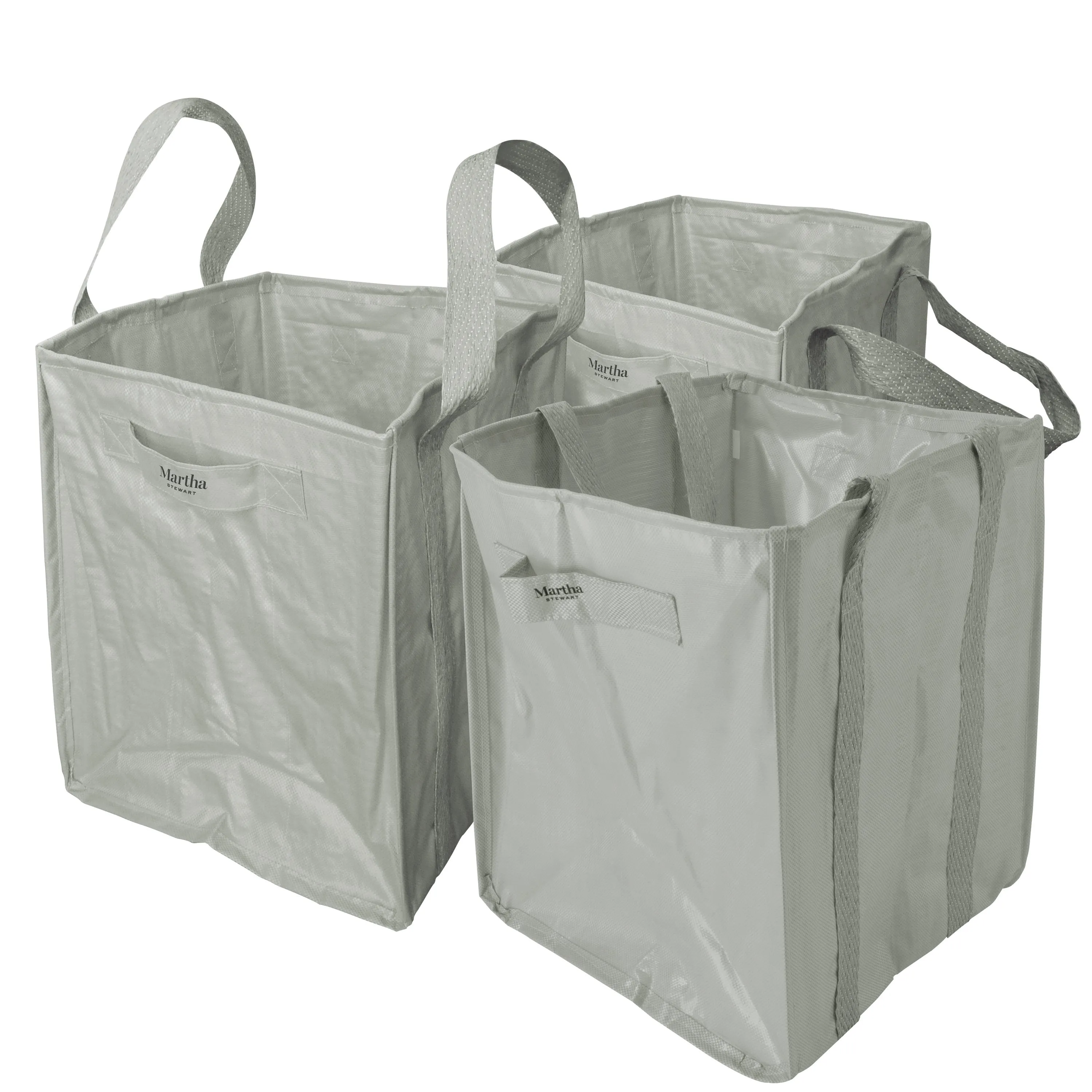 Martha Stewart MTS-MLB3-MPL 3-Pk. 20-In x 20-In x 24-In All-Purpose Garden Bag (Slate)