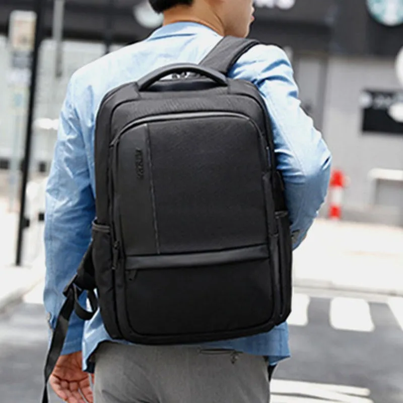 Men Large Capacity Waterproof Backpack Handbag With USB Charging Port & Audio