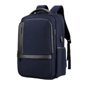 Men Large Capacity Waterproof Backpack Handbag With USB Charging Port & Audio