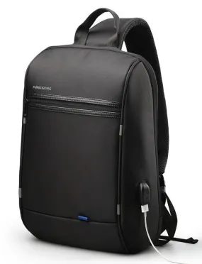 Men's Small Single Shoulder Anti-Theft 13" Laptop Backpack with USB Charging