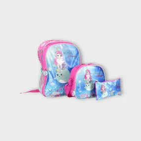 Mermaid 16 Inches School Set