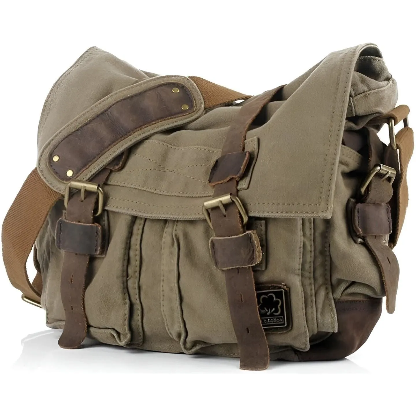 Michael Bag - Vintage Baumwoll-Canvas Herren Umhängetasche