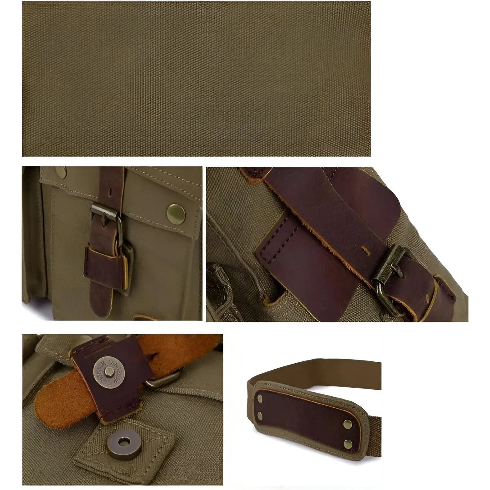 Michael Bag - Vintage Baumwoll-Canvas Herren Umhängetasche