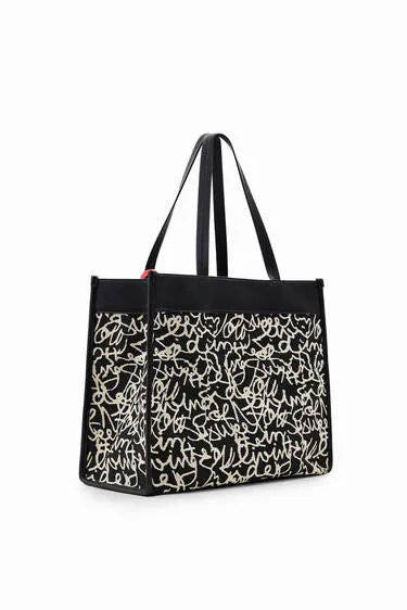 Midsize canvas tote bag