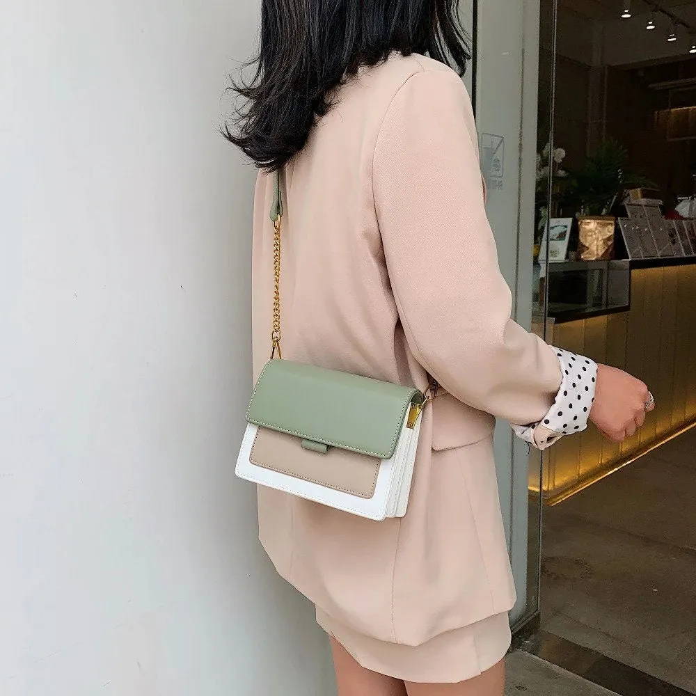 Mini Leather Crossbody Bags For Women Chain Shoulder Simple Lady Travel Long Belt Purses And Handbags Cross Body Tiny Women's Bag