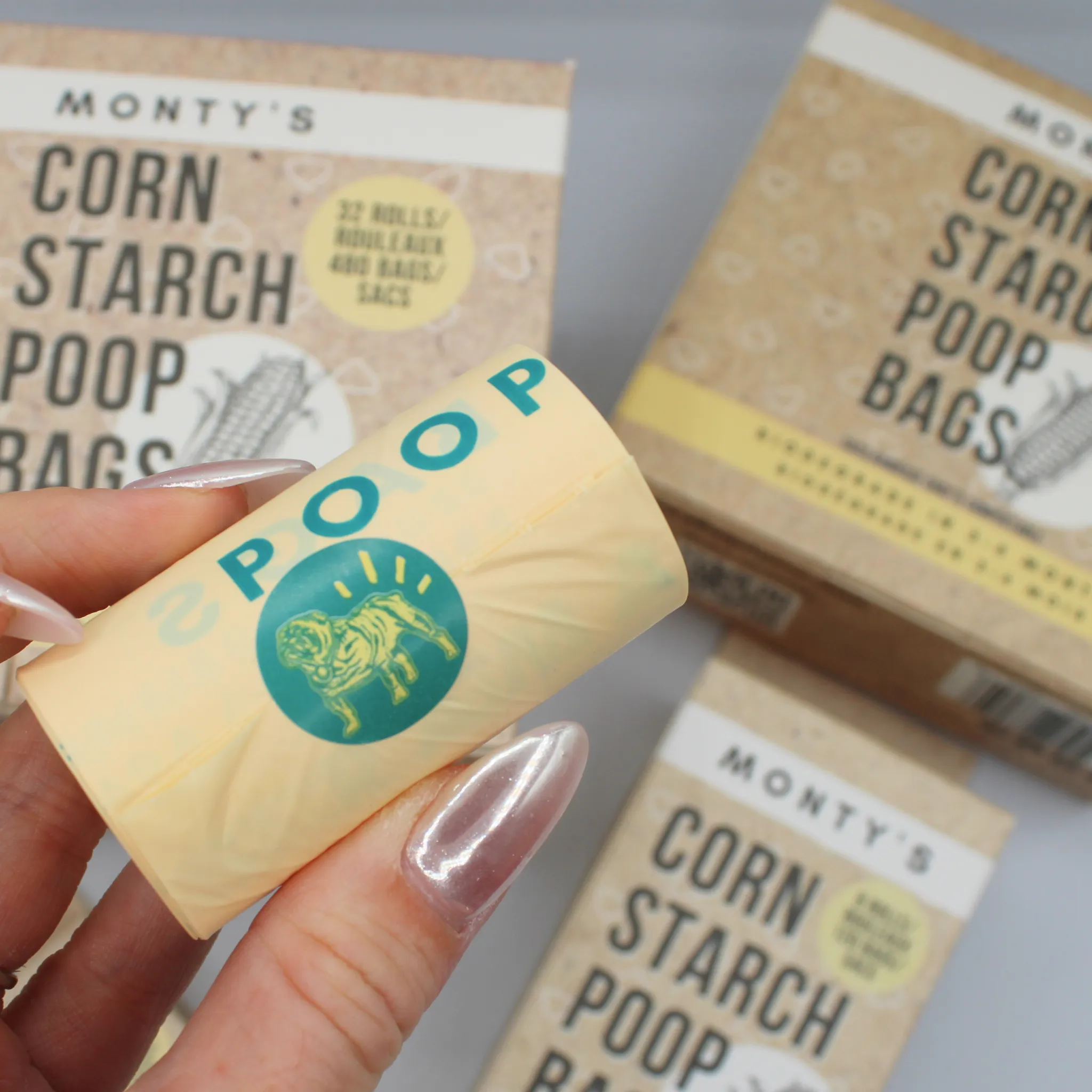 Monty's Compostable Corn Starch Poop Bags