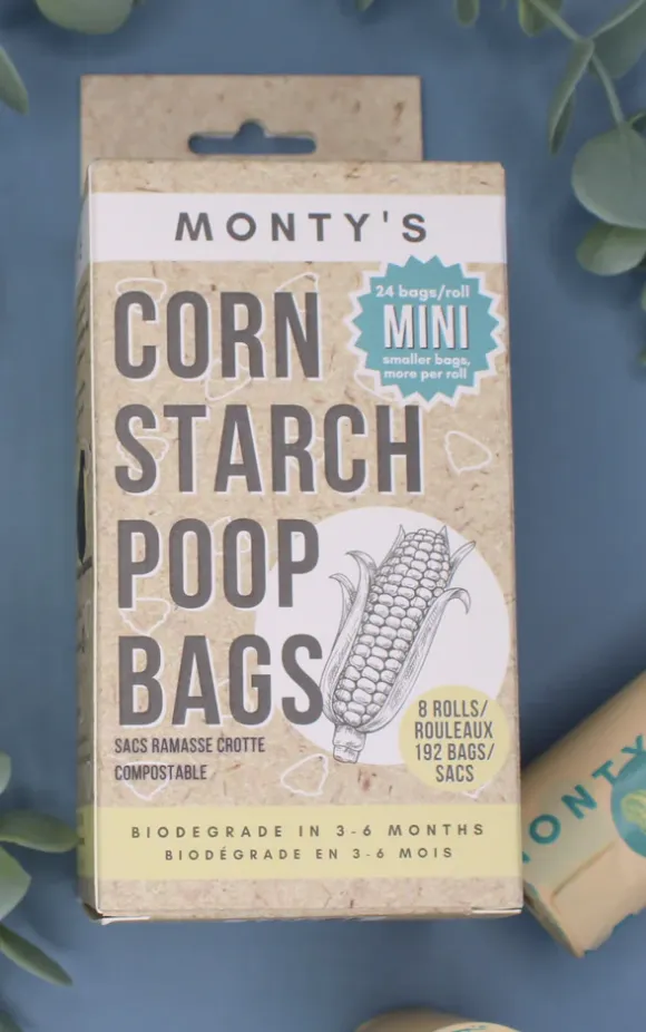 Monty's Compostable Corn Starch Poop Bags