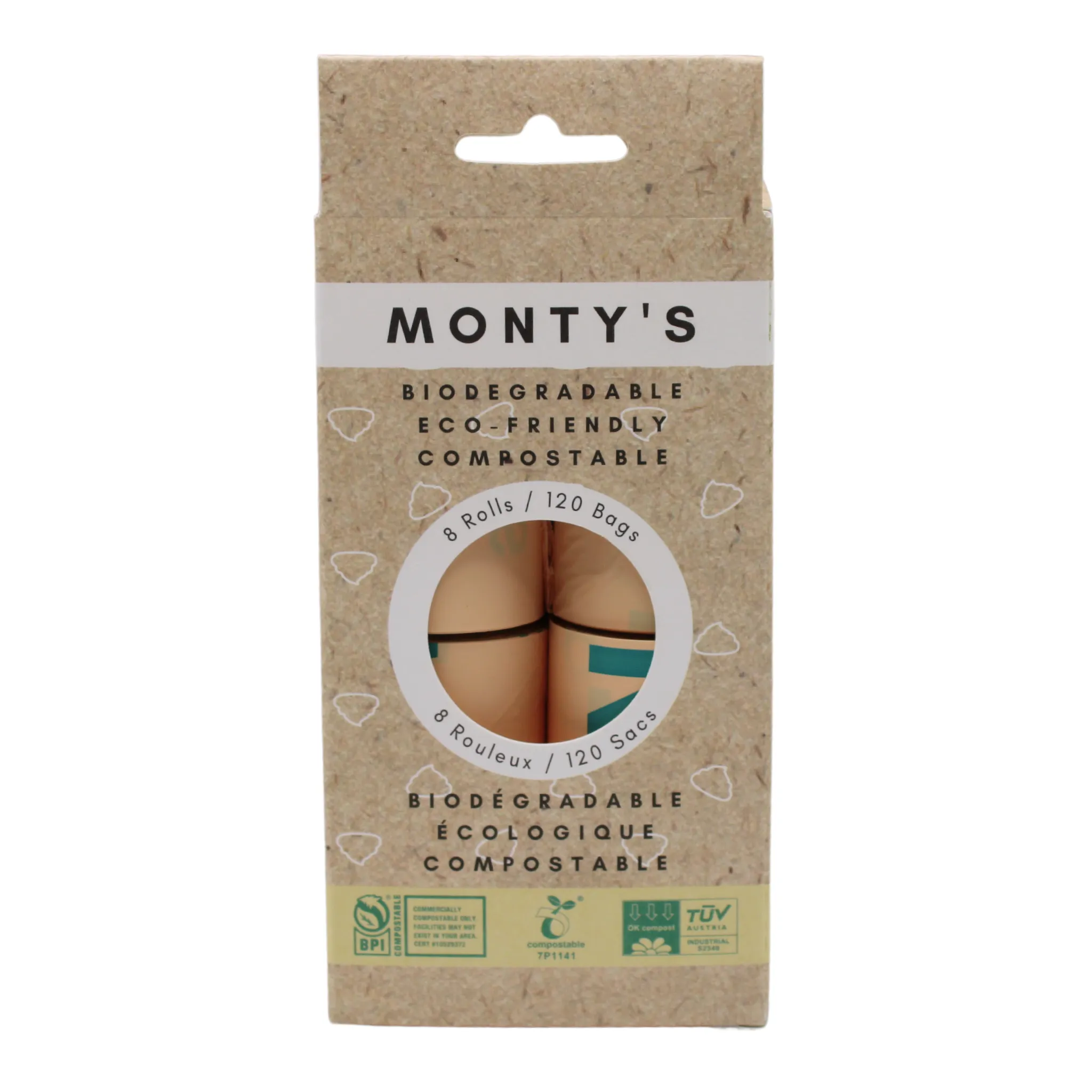 Monty's Compostable Corn Starch Poop Bags