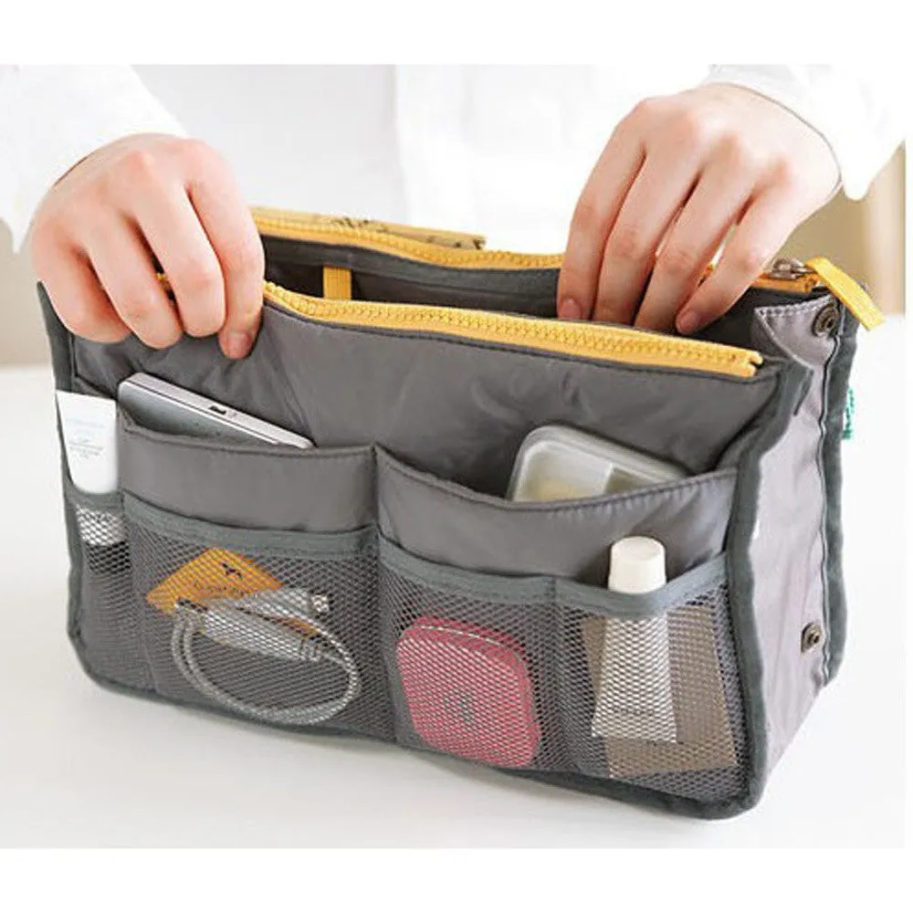 Multi-function Handbag Purse Organizer Insert Phone Cosmetic Bag in Bag Storage Case