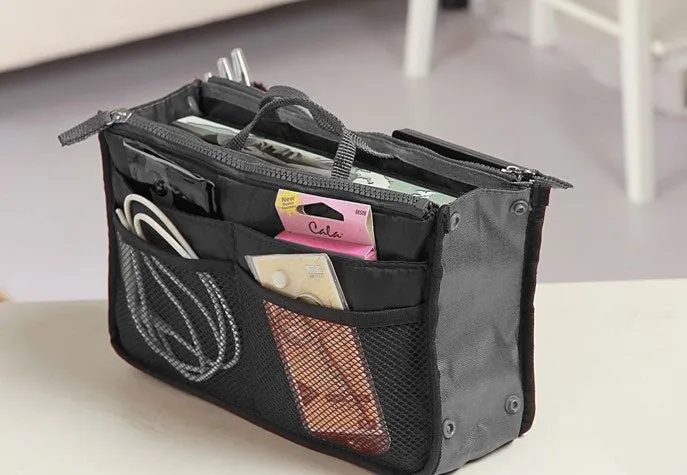 Multi-function Handbag Purse Organizer Insert Phone Cosmetic Bag in Bag Storage Case