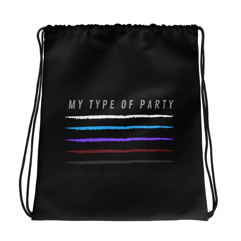 My Type of Party | Drawstring bag | Submission Shark