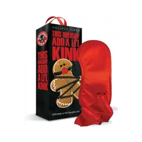 Naughty List Gift Add A Li'l Kink Blindfold Wrist & Ankle Sashes With Storage Bag