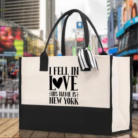 New York Cotton Canvas Tote Bag NY Travel Vacation Tote Employee and Client Gift NYC Wedding Favor Birthday Welcome Tote Bag Bridesmaid Gift