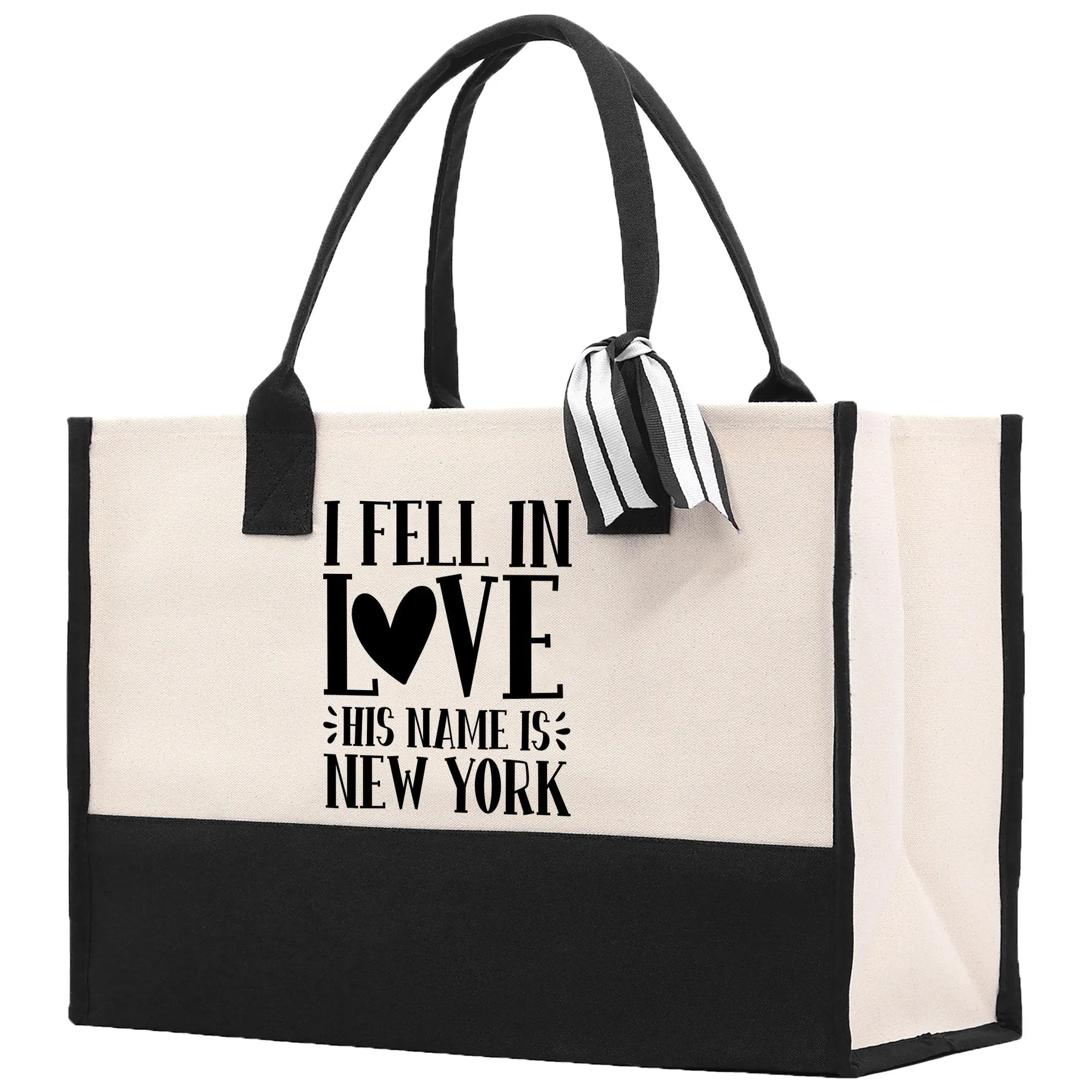 New York Cotton Canvas Tote Bag NY Travel Vacation Tote Employee and Client Gift NYC Wedding Favor Birthday Welcome Tote Bag Bridesmaid Gift