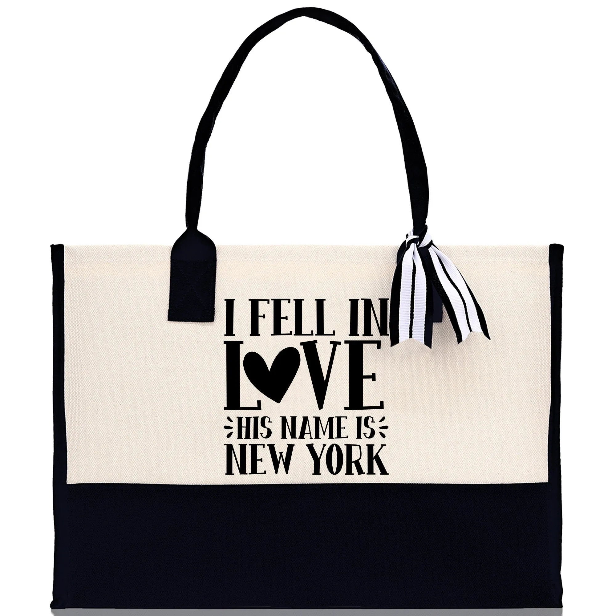 New York Cotton Canvas Tote Bag NY Travel Vacation Tote Employee and Client Gift NYC Wedding Favor Birthday Welcome Tote Bag Bridesmaid Gift