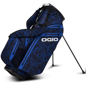 OGIO Golf All Elements Waterproof Stand Bag - Blue Floral Abstract