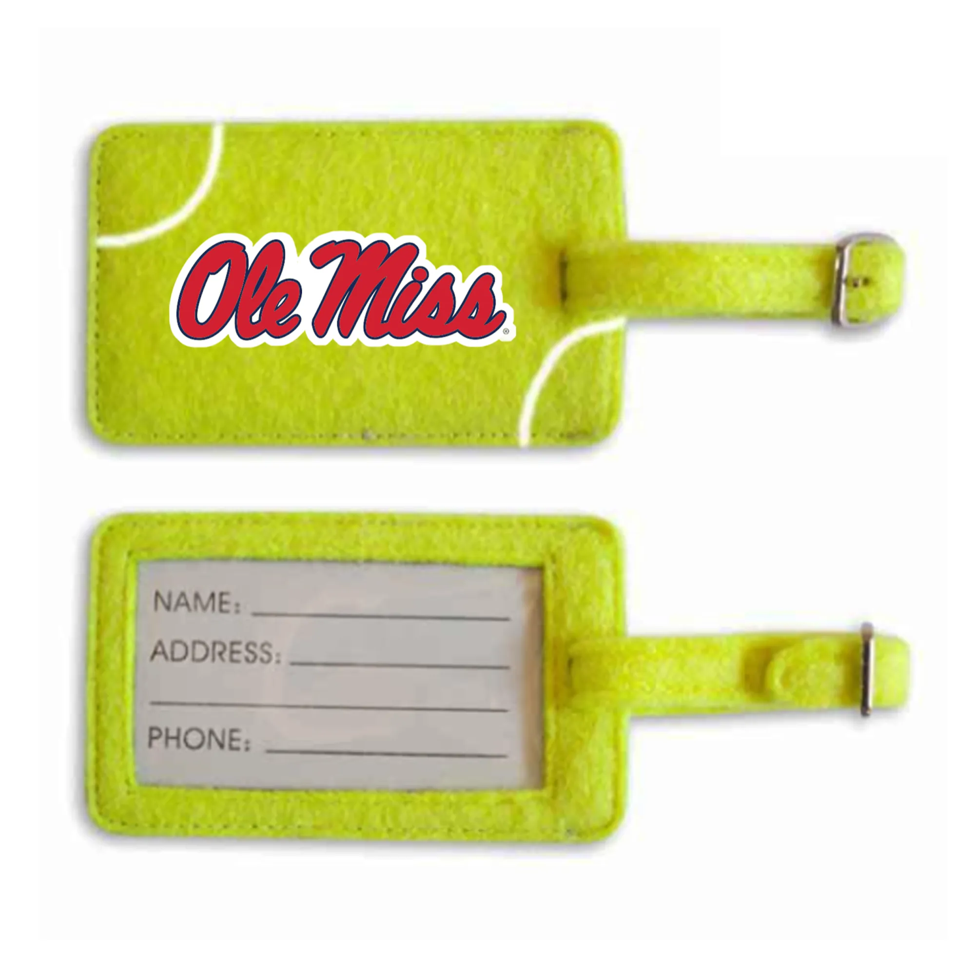 Ole Miss Rebels Tennis Luggage Tag