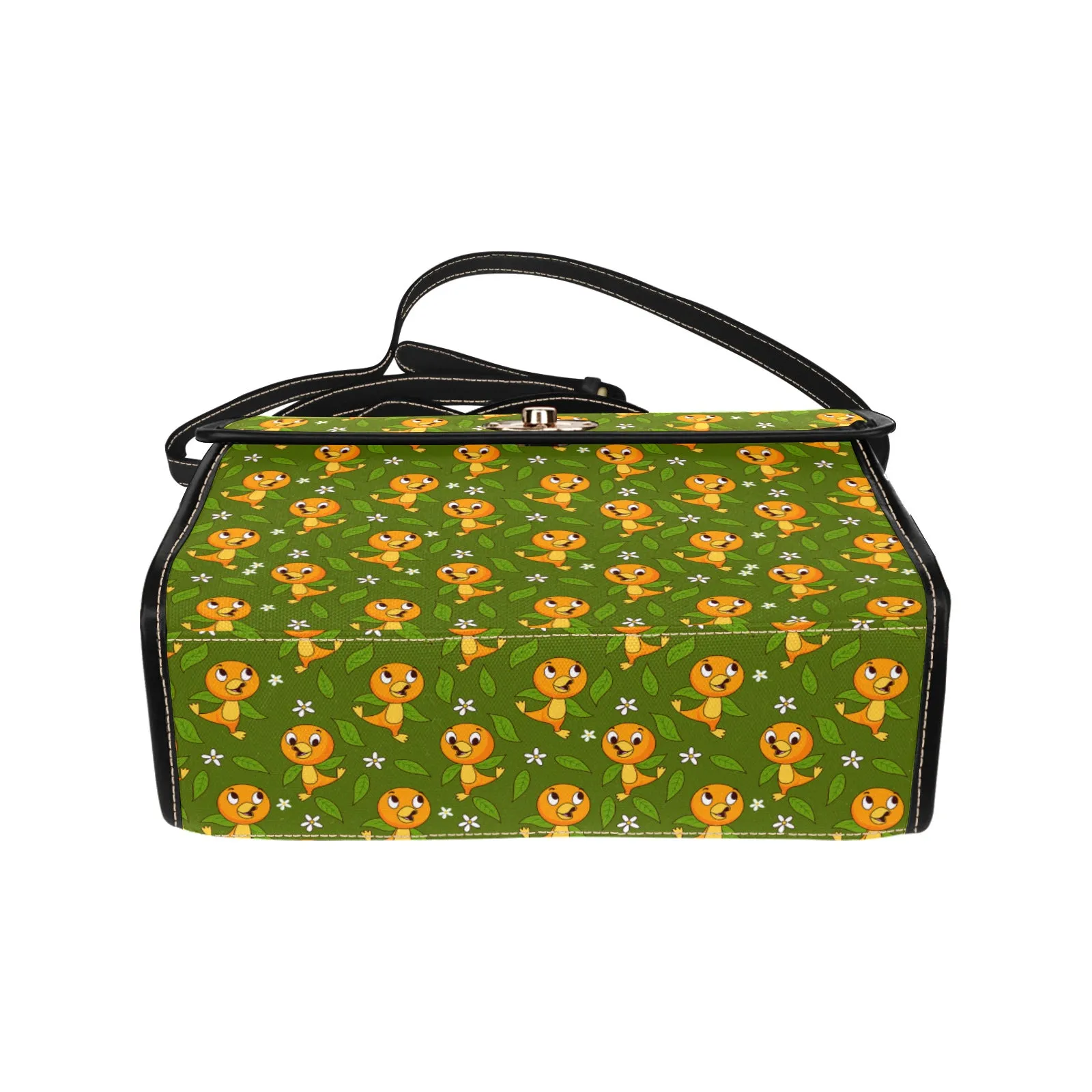 Orange Bird Waterproof Canvas Bag