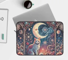 Orange Cat Tarot Magic- Laptop Sleeve