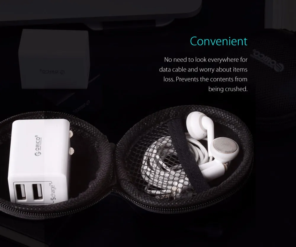 ORICO Mini Bag for Headphones, Ear-Plugs, USB, etc